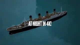 Titanic Submersible Model with Zippy in 4K - VINTAGE TITANC SUBMERSIBLE MODEL in 4K at night
