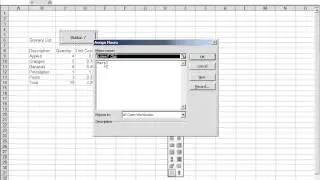 Excel 2003:  How to create a macro button in excel