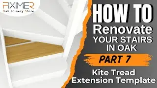 How to do Stair Renovation ***KITE TREAD - EXTENSION - TEMPLATE*** part 7/12
