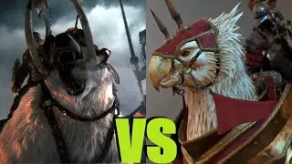 Всадники на боевых медведях vs Рыцари на демигрифах: Total War Warhammer 3. тесты юнитов v 2.0.0