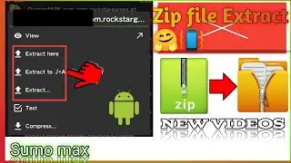 How to Extract any rar file using zarchiver [ new videos ]