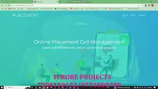 Online Placement Cell Management System using Java