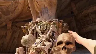 Fighting the blades and sorcerery boss with only a human skull.