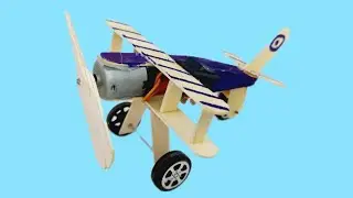 Make an Amazing Mini Airplane Fan with wooden sticks Hatz CB - 1 model