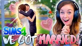 🎊👰💕WE GOT MARRIED!!! 💕👰🎊 (The Sims 4 #4! 🏡)