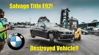 Rebuilding a Wrecked BMW E92 Part. 1