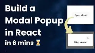 Build a Modal Popup in React in 6 minutes! (Beginner Friendly) 🪟 