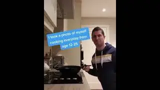I took a photo of myself cooking everyday from age 12-25