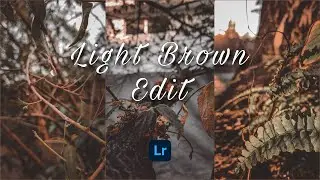 | How to Edit Light Brown | Lightroom Light Brown Preset |