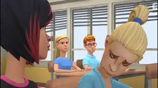 vsco girl and e girl fighting in class