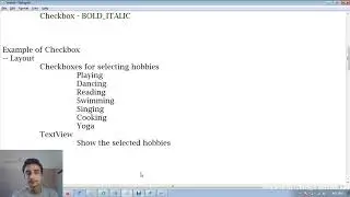 ANDROID PRACTICAL 49 | USING CHECK BOX | USING CHECKBOXES FOR SELECTING HOBBIES