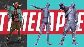 NeoTokyo Artstation Challenge — Game Character Art (real-time)/ 3d blockout timelapse