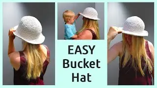 EASY Crochet Bucket Hat Pattern ☀️ How to Crochet Bucket Hat