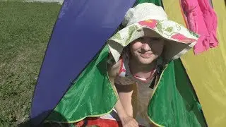 Спасение от жары ставим палатку #Camp