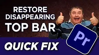 Premiere Pro and After Effects Top Bar Missing – Three Quick Fixes