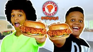 Shiloh and Shasha's POPEYES CHICKEN SANDWICH - Onyx Kids
