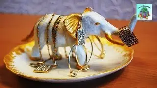 КАК СДЕЛАТЬ КРАСИВУЮ И НЕОБЫЧНУЮ ПОДСТАВКУ ДЛЯ БИЖУТЕРИИ СВОИМИ РУКАМИ Jewelry stand (DIY, Handmade)