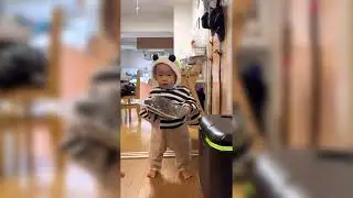 Sota in cute zebra coat | Japanese-Filipino baby