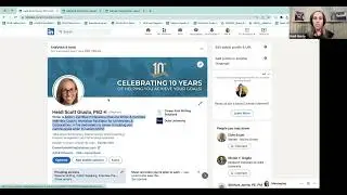 Update Your LinkedIn Profile: Brief Tutorial Video from Heidi Scott Giusto, PhD.