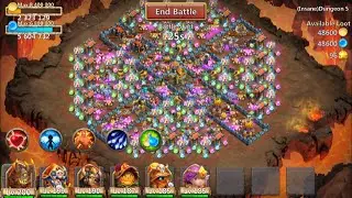 New Insane Dungeon 5-10 Castle Clash 3 Flamed FINAL Dungeon