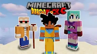 1st Time Playing Minecraft Dragon Ball Z | Dragon Block C