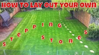 step by step - laying out stepping stones