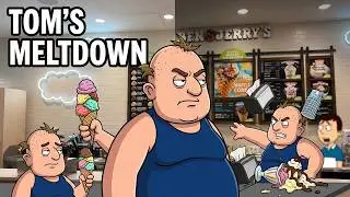 Big Baby Tom misbehaves at Ben & Jerry's