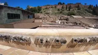 Teatro Romano de Malaga and North Wall of Alcazaba - Malaga Spain - Costa Del Sol