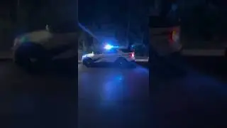 Scared cop calls for backup and k9 - You are not safe here. #estrada #cops dog didn’t even hit!