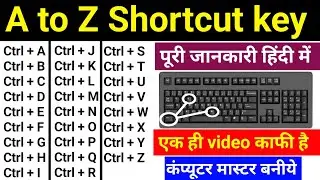 computer ctrl a to z shortcut keys | keyboard shortcuts a to z key | a to z computer shortcut keys
