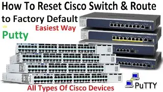 How To Reset Cisco Switch & Router ( Devices ) to Factory Default Using Putty || Easiest Way