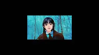 Wednesday Pretty Smile 🥰 Vs  AI Creat Anime Smile shorts video _🥰             #shorts #wednesday