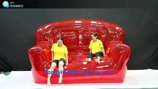How soft is the material of the inflatable sofa? For more please watch the video below