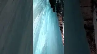 Ice Climbing Behind Louise Falls