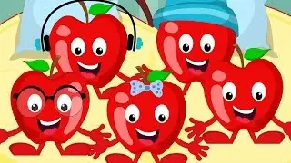 Five Little Apples | Kids Nursery Rhyme | Children's Song | Video For Infants