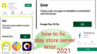 Please open My Apps To Establish A Connection With The Server How To Fix