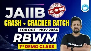 JAIIB ALL-IN-ONE (Crash + Cracker Batch) | For Oct- Nov 2024 | RBWM | 1st DEMO CLASS