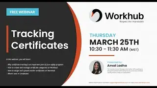 Workhub Webinar : Certificates