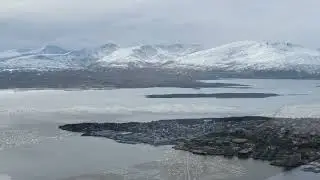 Taking the Fjellheisen up  Storsteinen  Mountain - Tromso, Norway