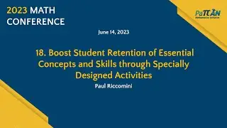18. Boost Student Retention of Essential Concepts and Skills through ... | Math Conference 2023