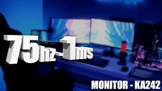 Monitor 24" - 75hz 1ms e Freesync - NÃO é gamer, mas é bom!