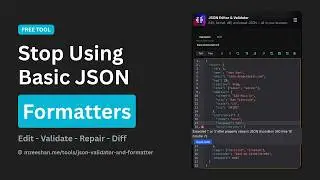 JSON Editor & Validator — Format, Repair, Diff & Edit Visually 