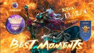 MLBB S26 | MOSCOV na first blood ng kalaban naghiganti nag SAVAGE at MVP | 