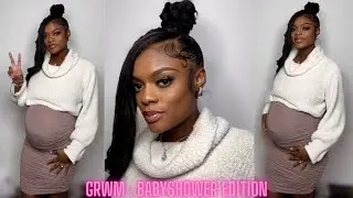 GRWM for my Babyshower | Hair + Makeup