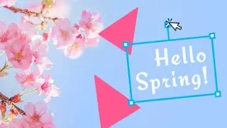 Designing a spring banner in the Post Editor