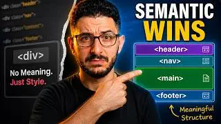 HTML Semantic Structure in 10 Minutes: Header, Main, Nav, Footer (No Memorization)