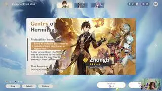 Spending my Little Primogems for ZHONGLI *lopeeeeee*