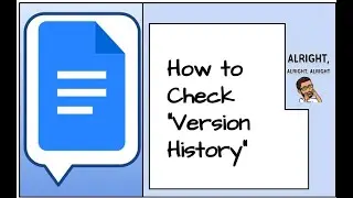 How to check version history in a Google Doc