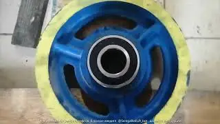 Станция УЛ, пу-3. Замена подшипников отводного блока на крыше кабины, без мп.