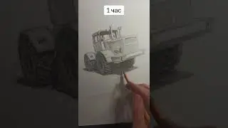 Рисую трактор Кировец К-700 на время!